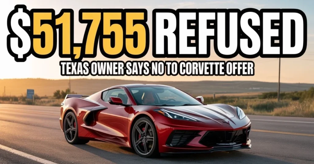 texas man refuses to sell corvette