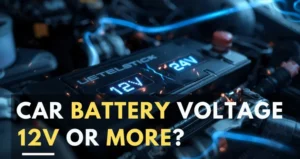 how many volts is a car battery
