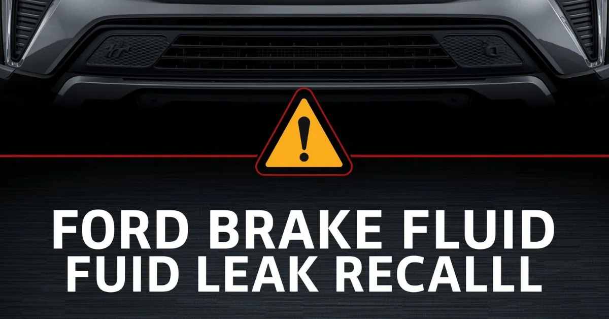 Ford Vehicle Brake Fluid Leak Recall: What Owners Needs to Know ford vehicle brake fluid leak recall