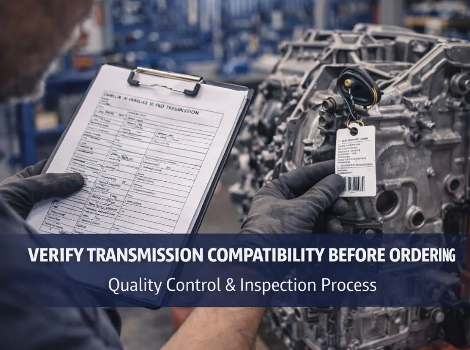 Used Transmission Inspection Process: How Units Are Tested Before Shipping vin verification before buying used transmission