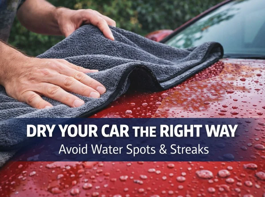 washing car with water