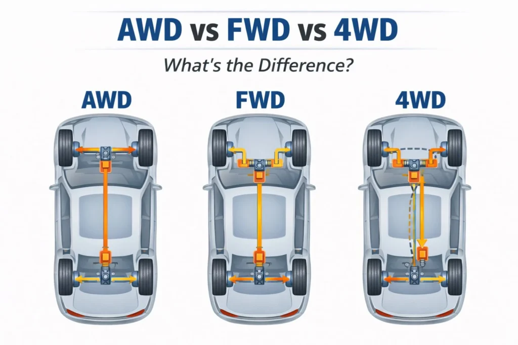 AWD vs FWD vs 4WD