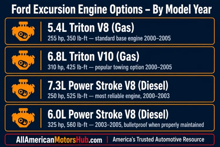 For Excursion Engine Options