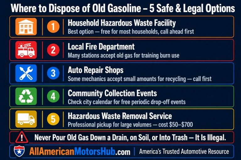 Where to Dispose of Old Gasoline